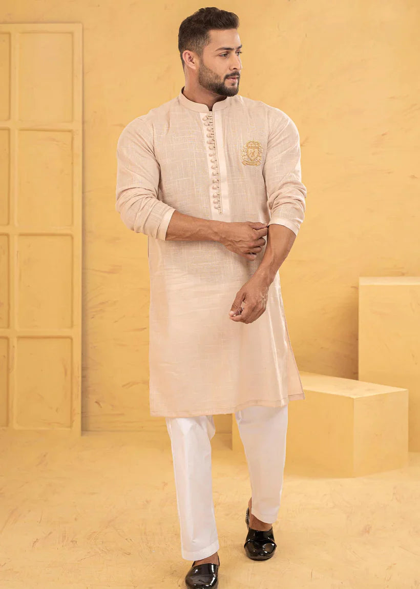 Pure Peach Kurta