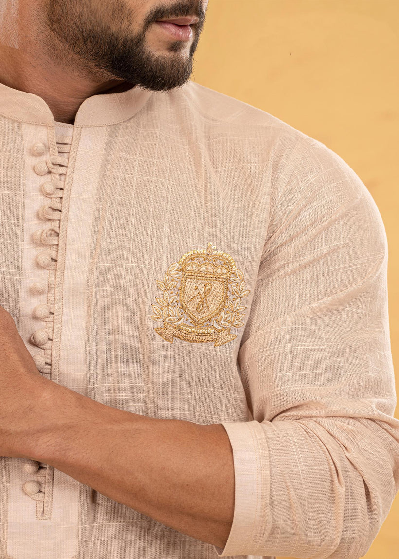 Pure Peach Kurta