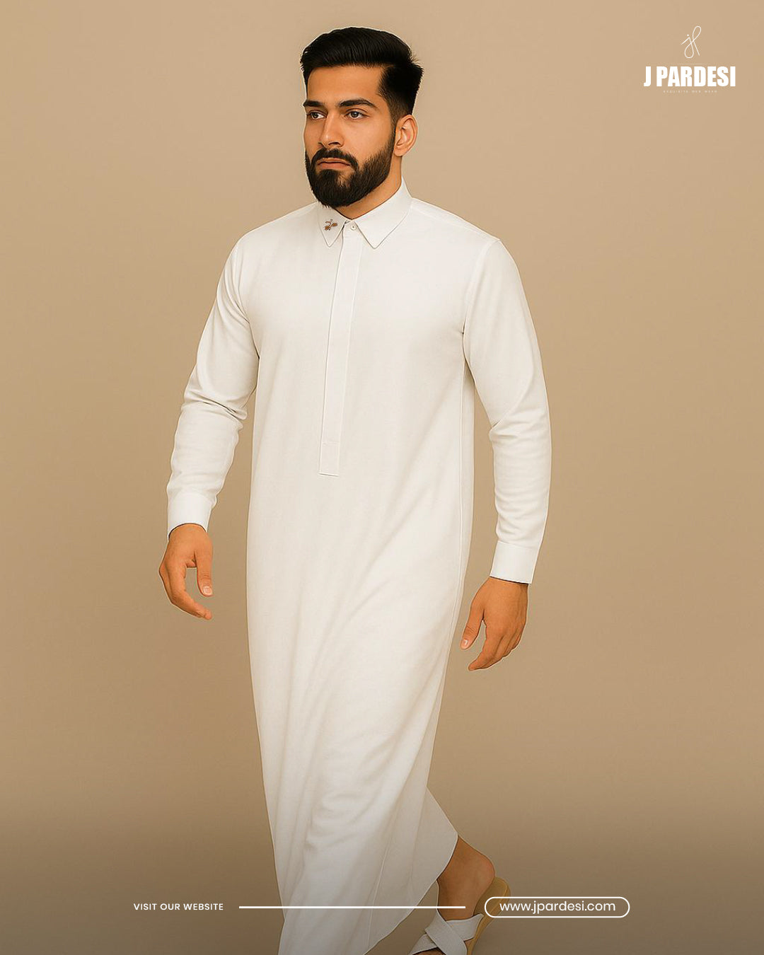 Cream Thobe