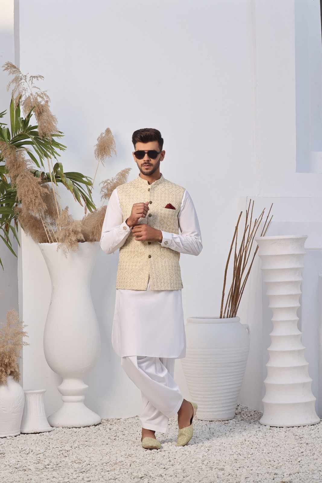 Traditional Reinvented Dull Gold Waistcoat