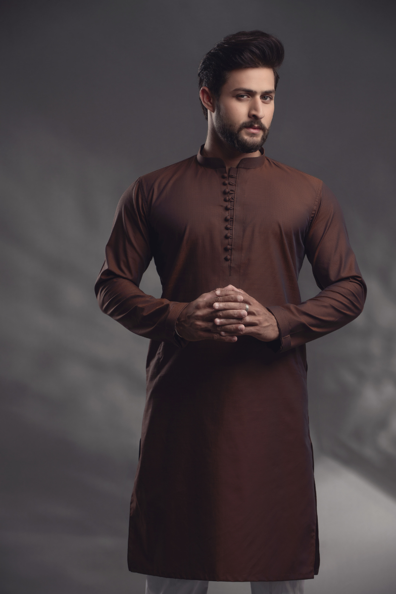 Brown Kurta