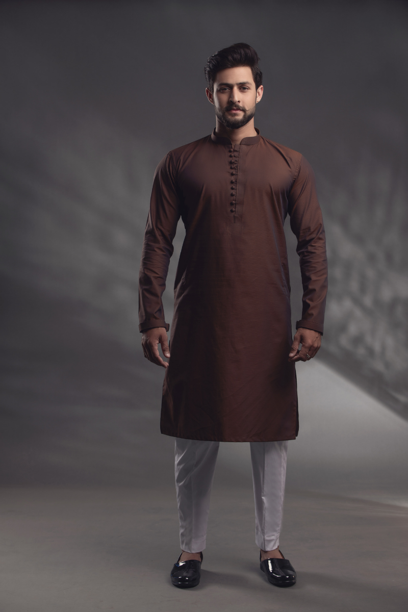 Brown Kurta