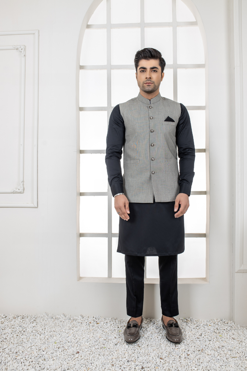 Al Aris Grey Men’s Waistcoat