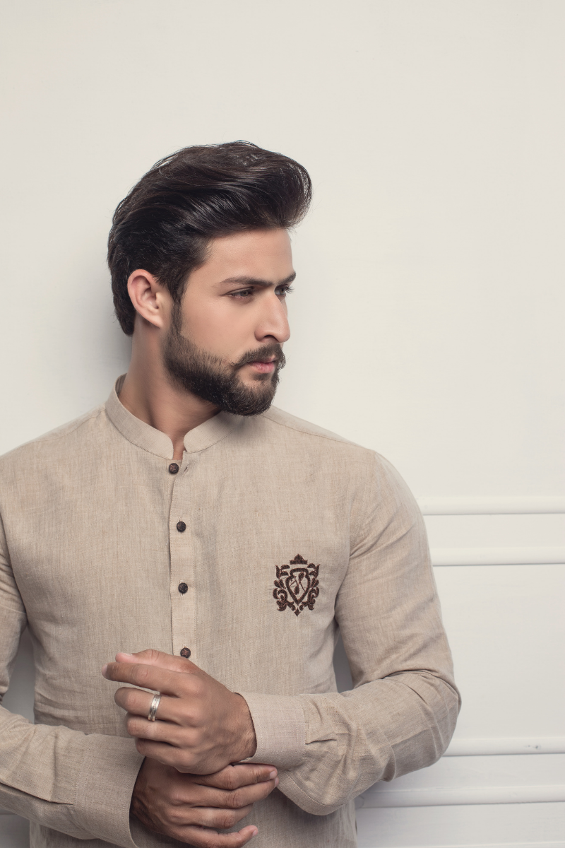 Beige Kurta Pajama