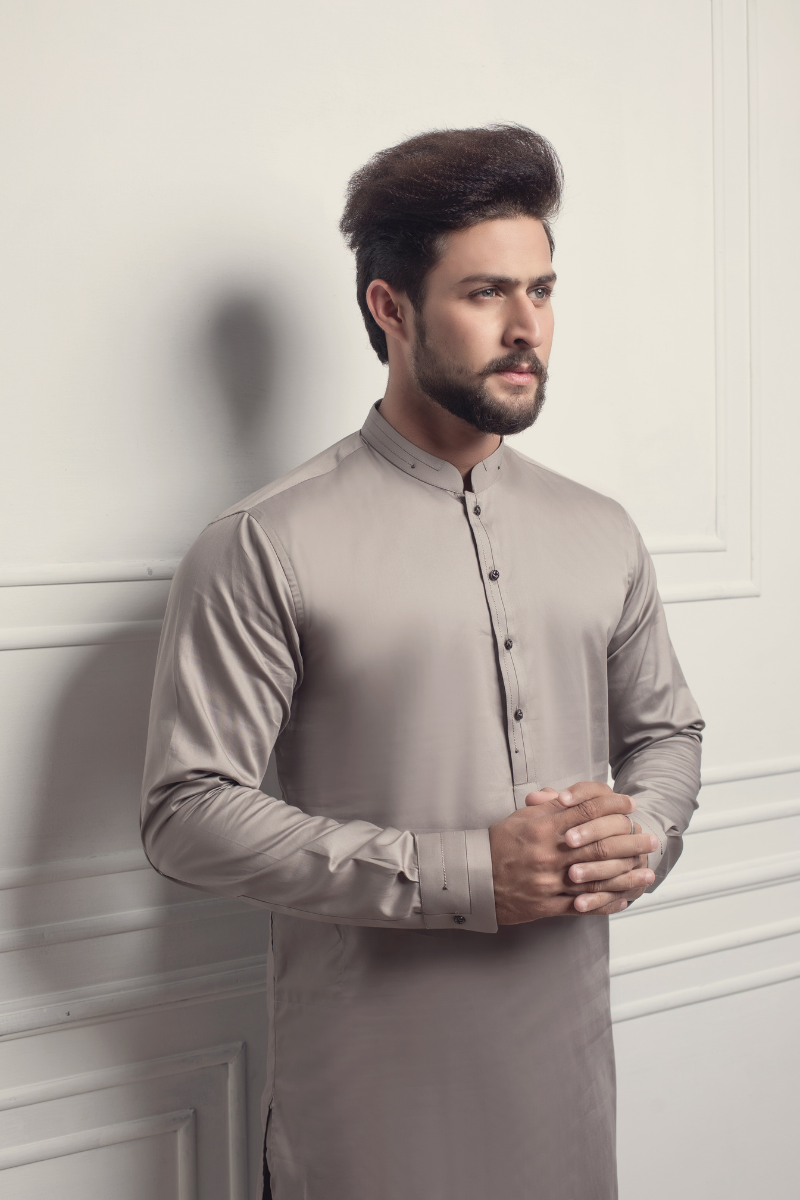 Shinny Beige Kurta Pajama