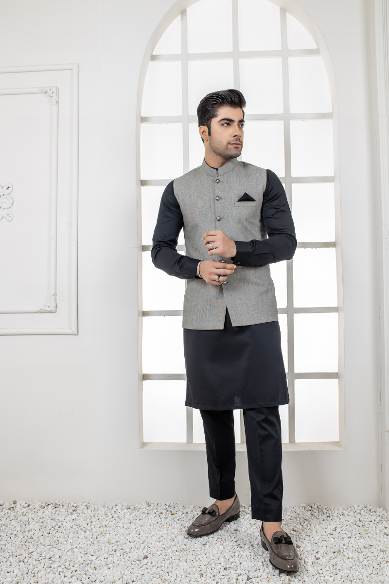 Al Aris Grey Men’s Waistcoat