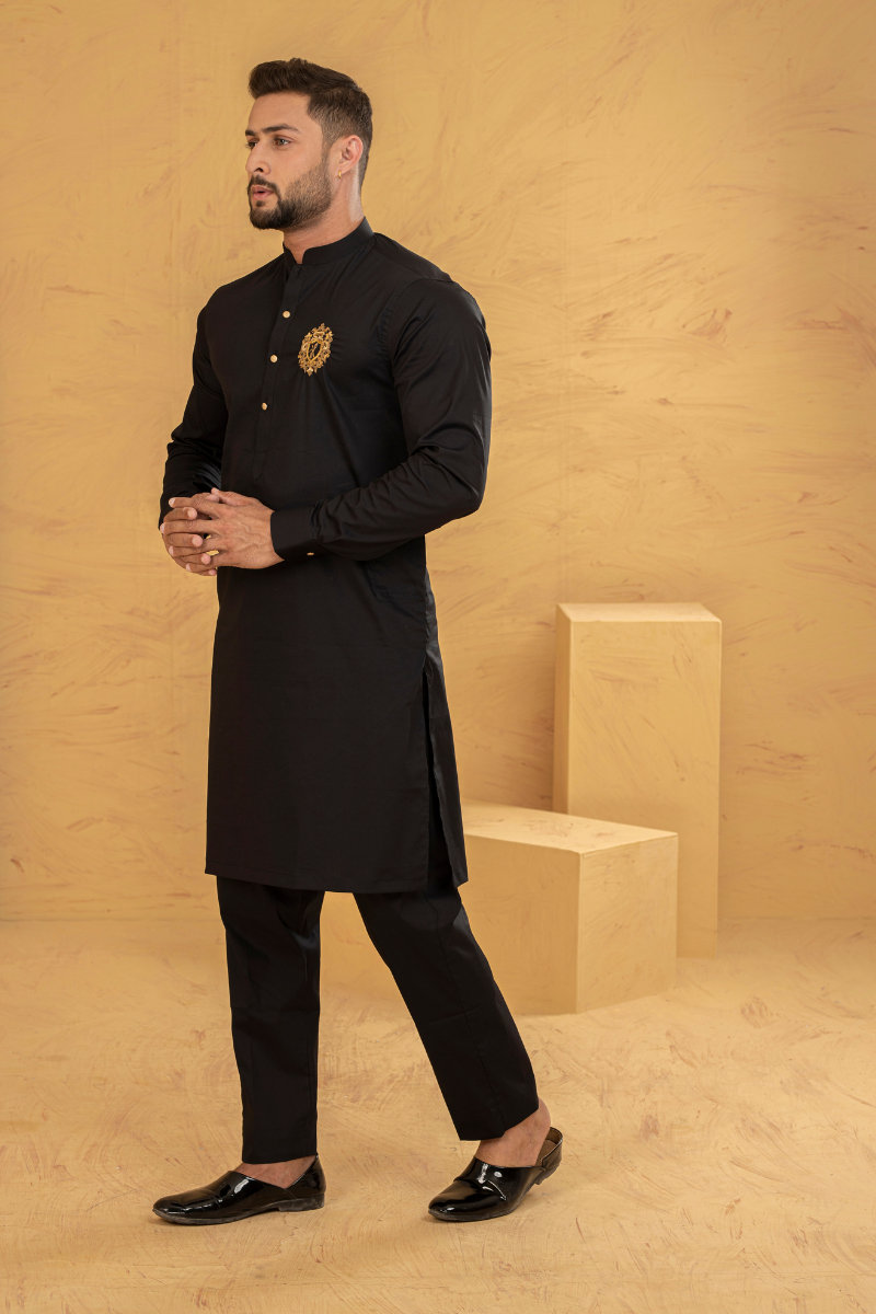 Earth Black Kurta Pajama