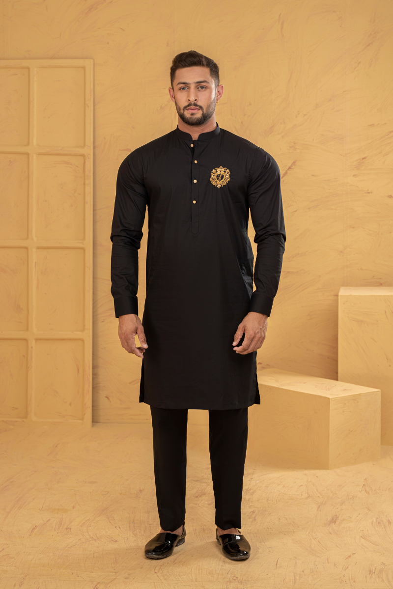 Earth Black Kurta Pajama