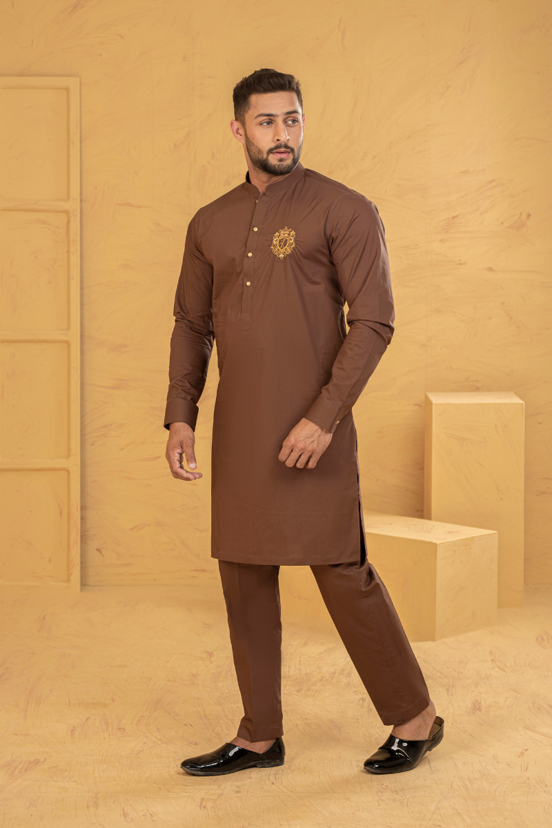 Oak Brown Kurta Pajama