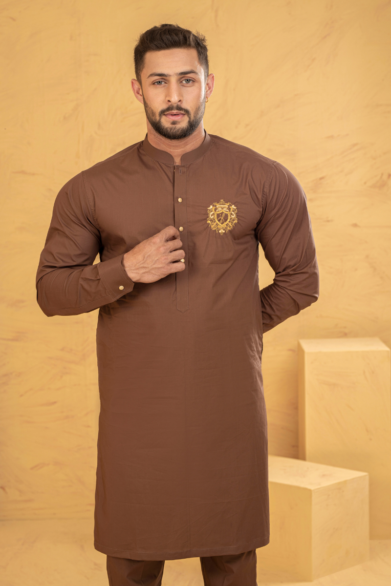 Oak Brown Kurta Pajama