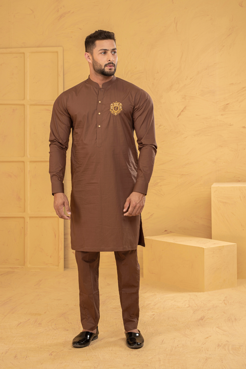 Oak Brown Kurta Pajama