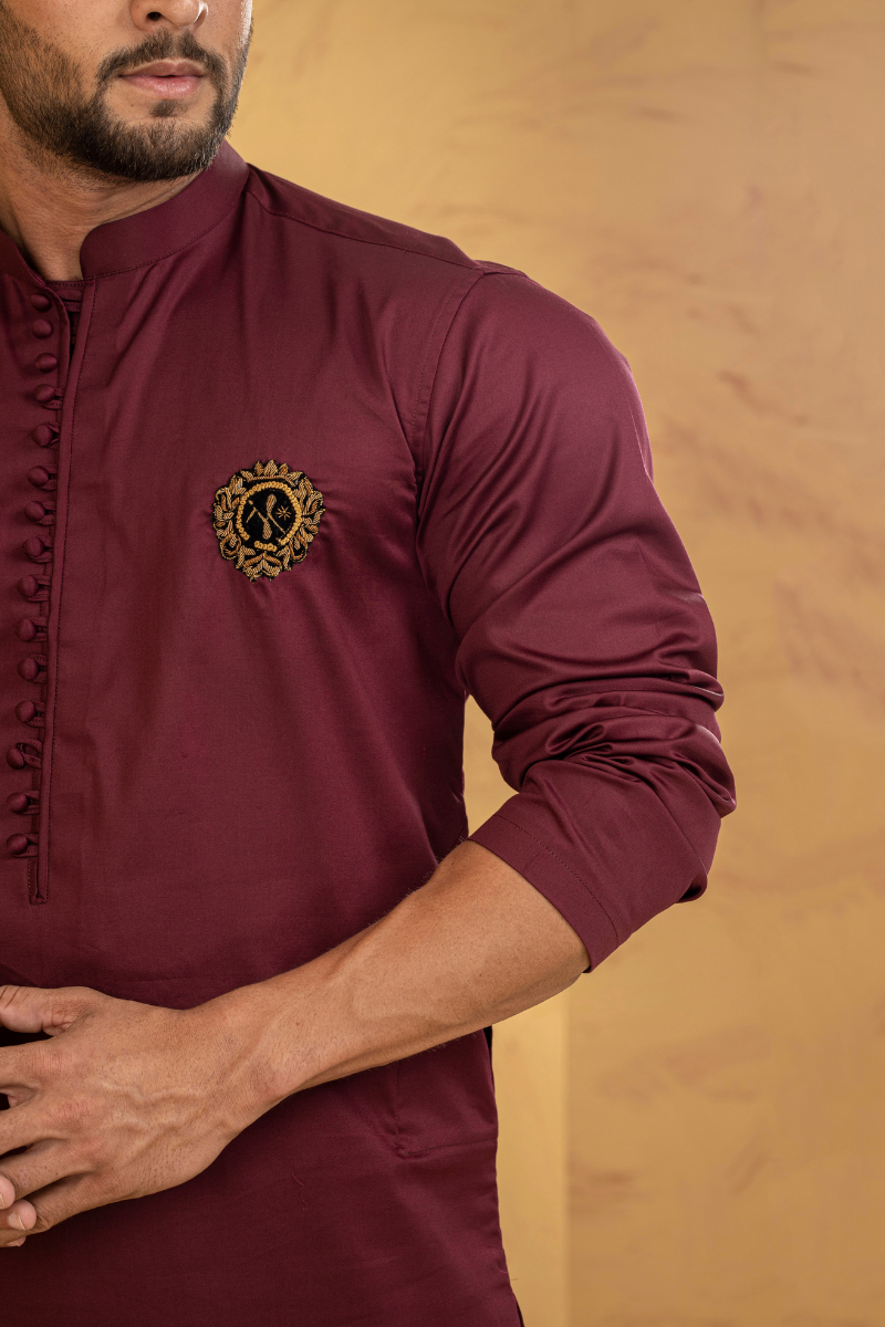 Cardinal Maroon Kurta Pajama