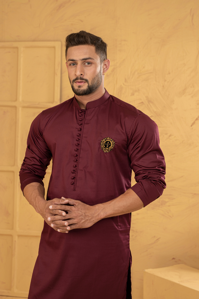 Cardinal Maroon Kurta Pajama