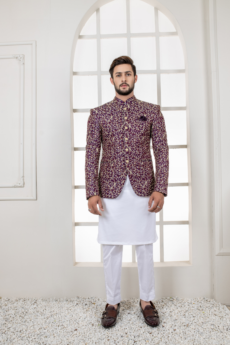 Exquisite Al Aris Textured Prince Coat