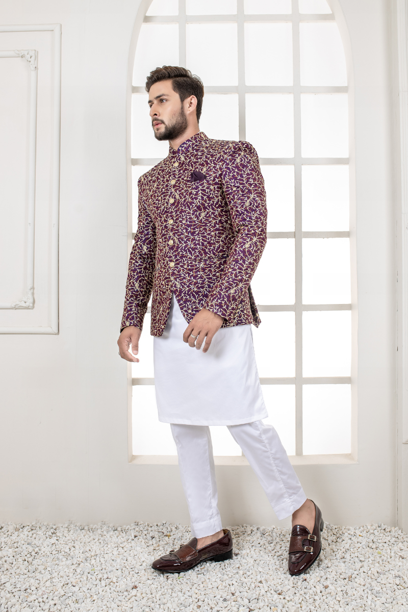 Exquisite Al Aris Textured Prince Coat