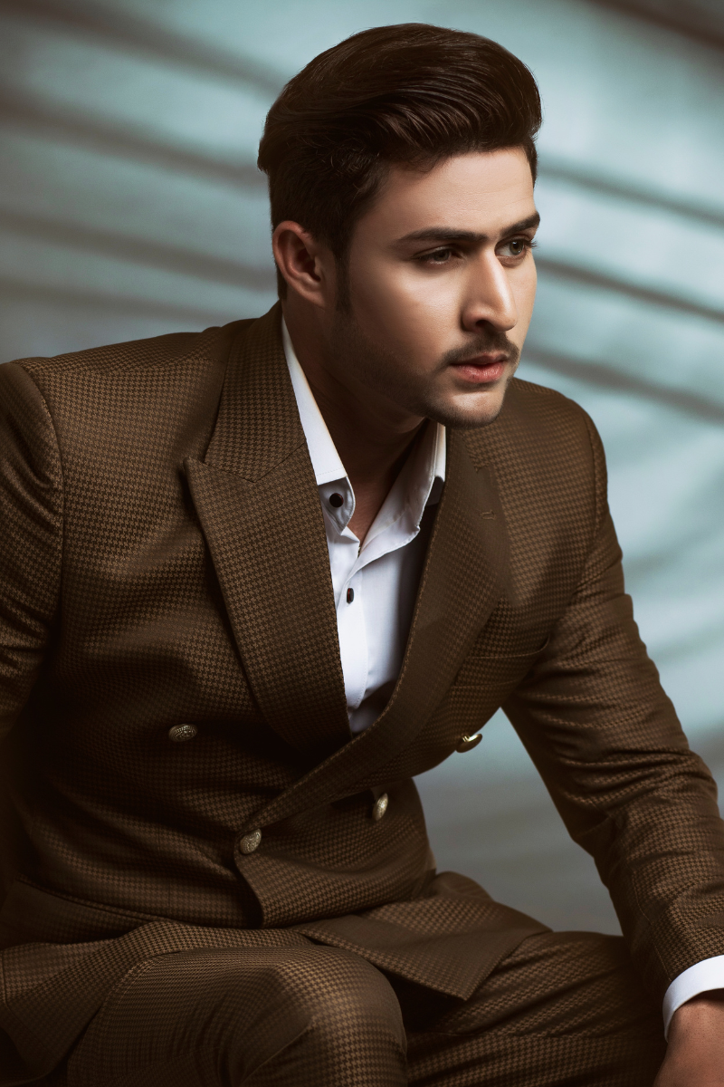 Double Breasted Brown Suit