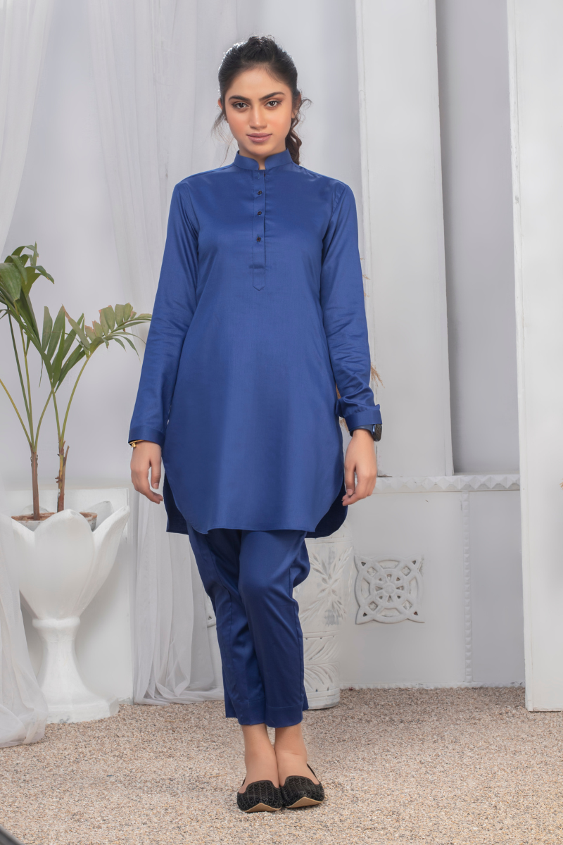 Royal Blue Kurta Pajama for Her