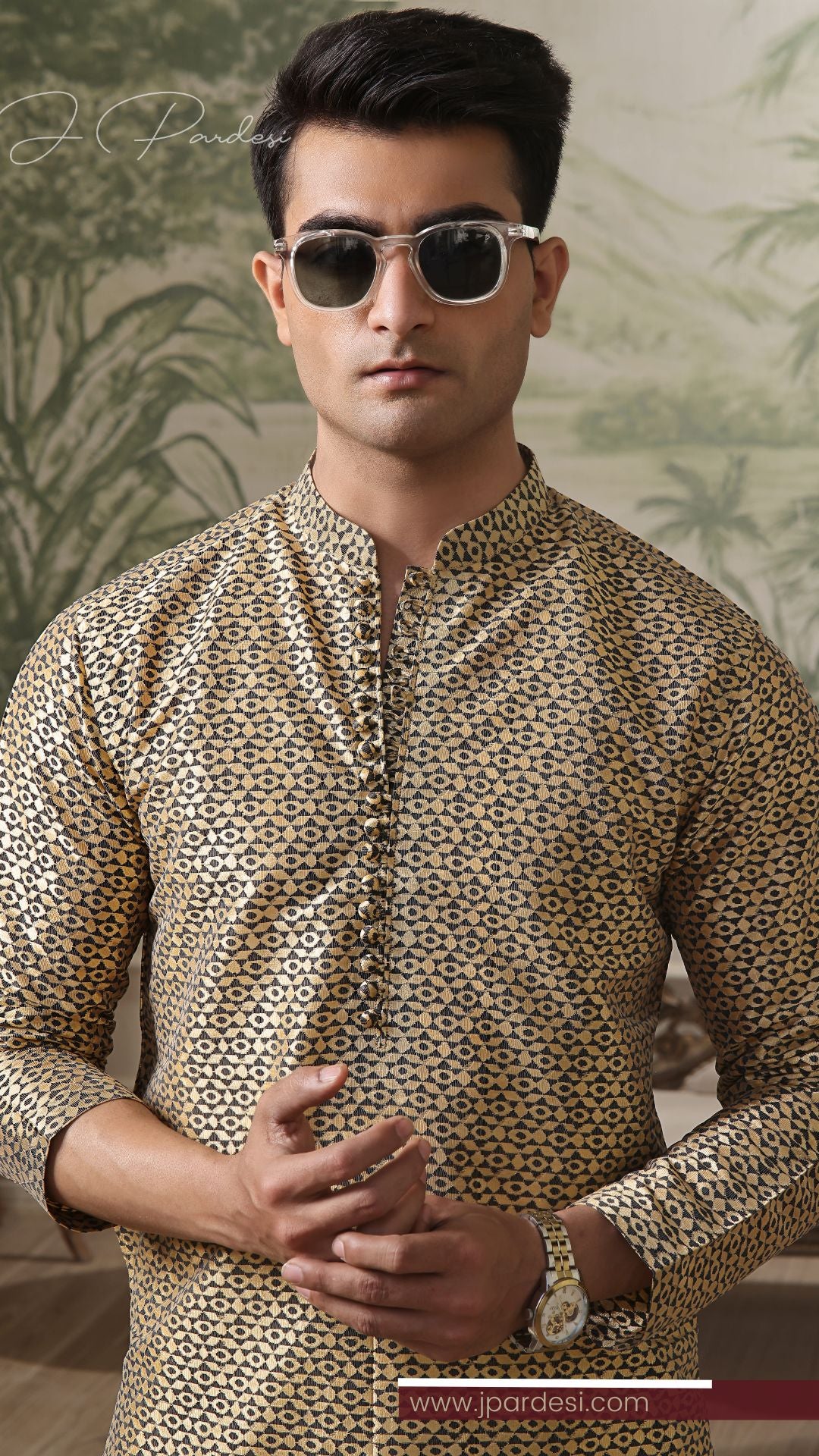 Ornate Gold Kurta Festive Collection