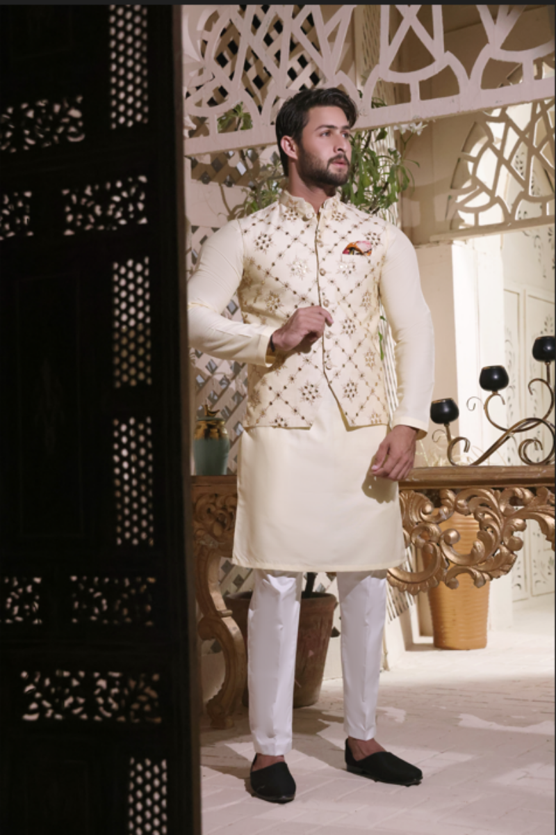 White Diamond Waist Coat