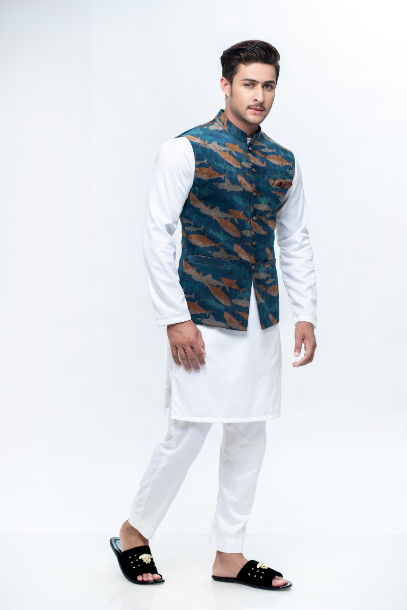 Printed Codrai Men Waistcoat