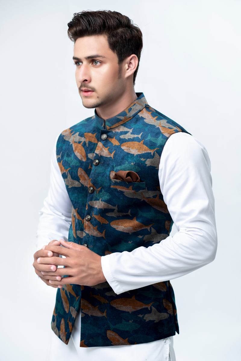 Printed Codrai Men Waistcoat