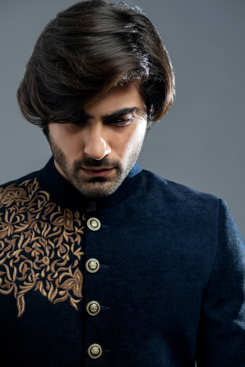 Exquisite Men’s Blue Sherwani