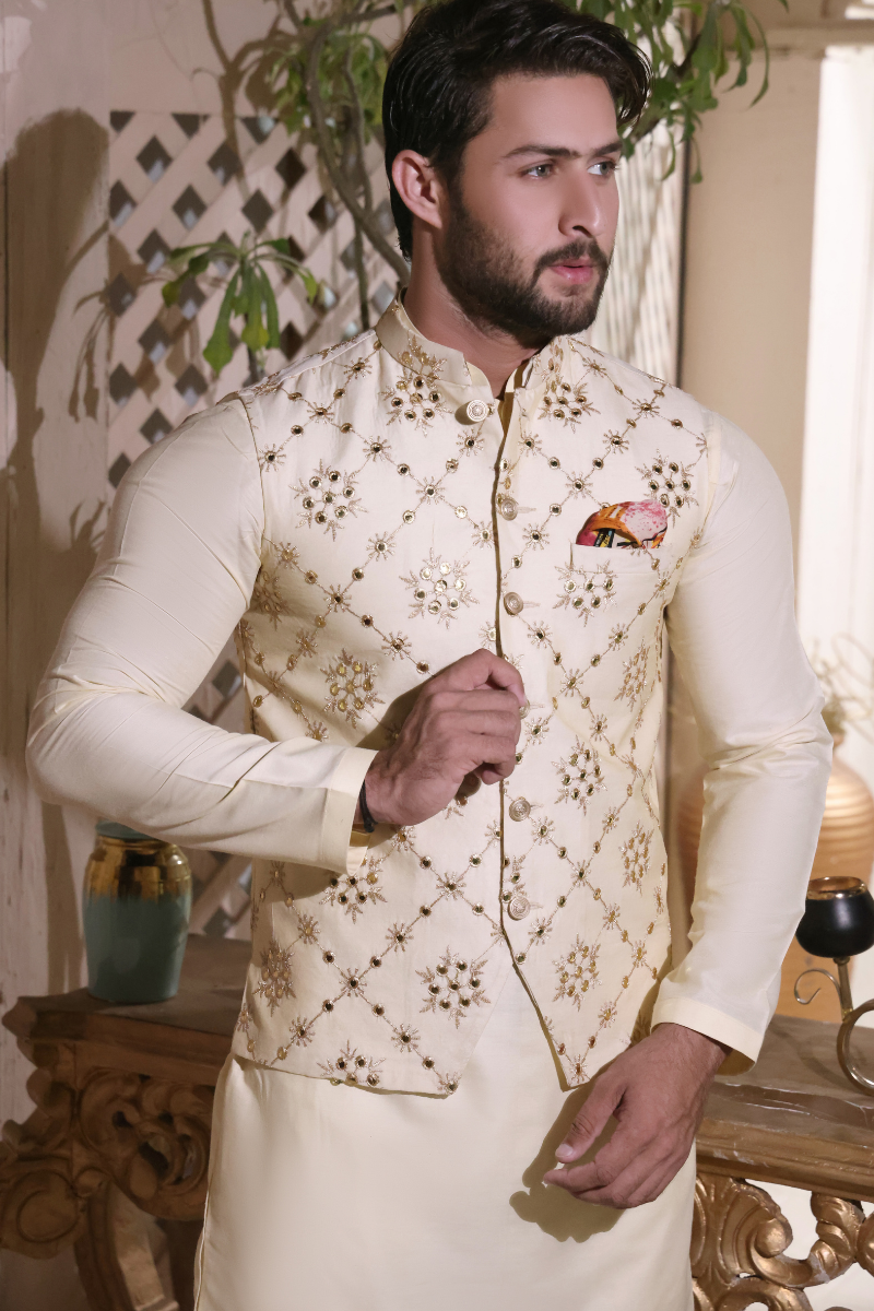 White Diamond Waist Coat