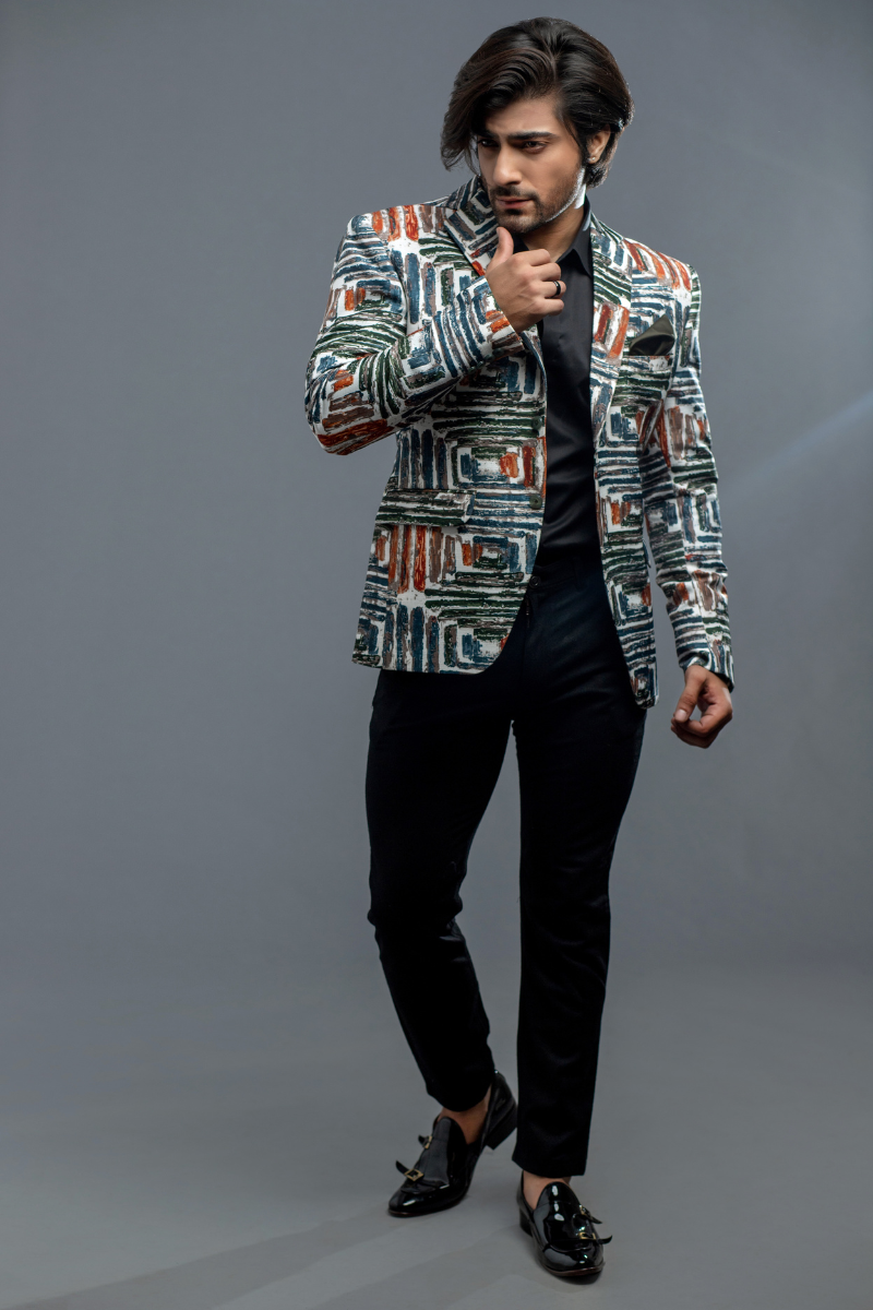 Exquisite Men’s Casual Paited Jacket