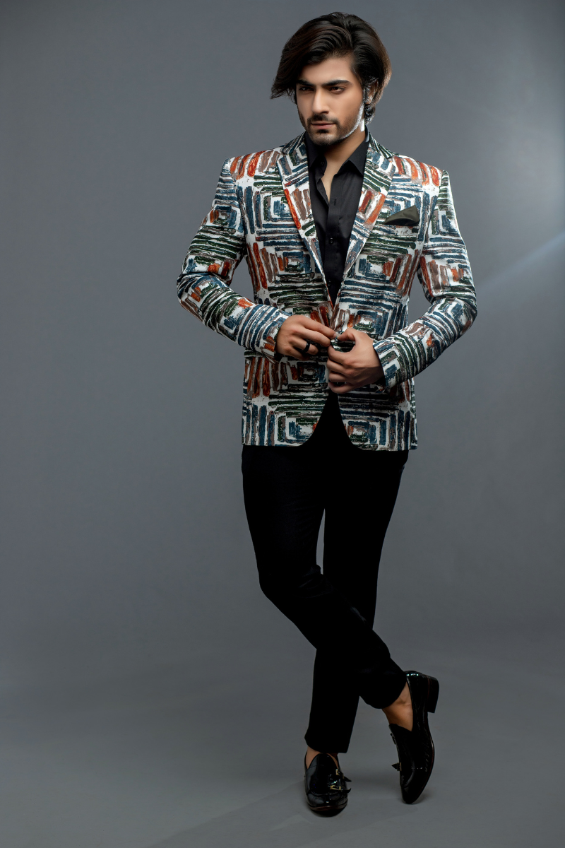 Exquisite Men’s Casual Paited Jacket