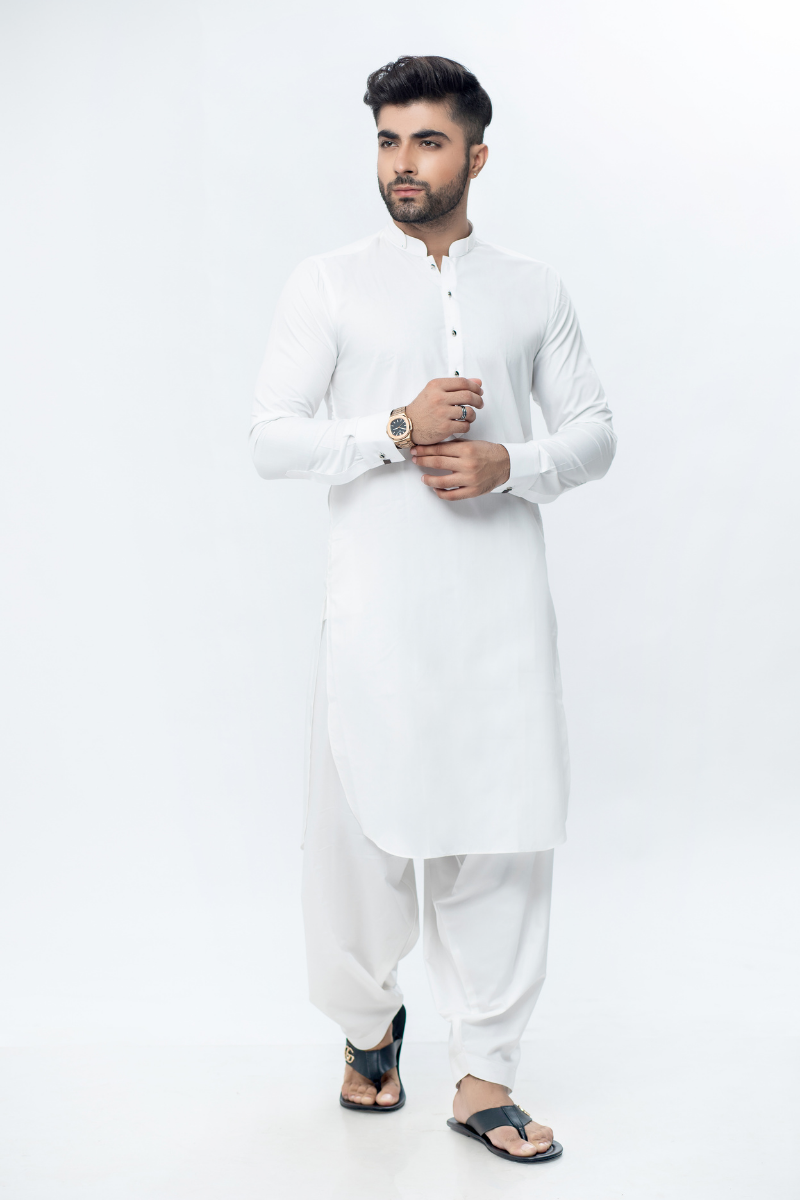 Prezzo White Kameez Shalwar