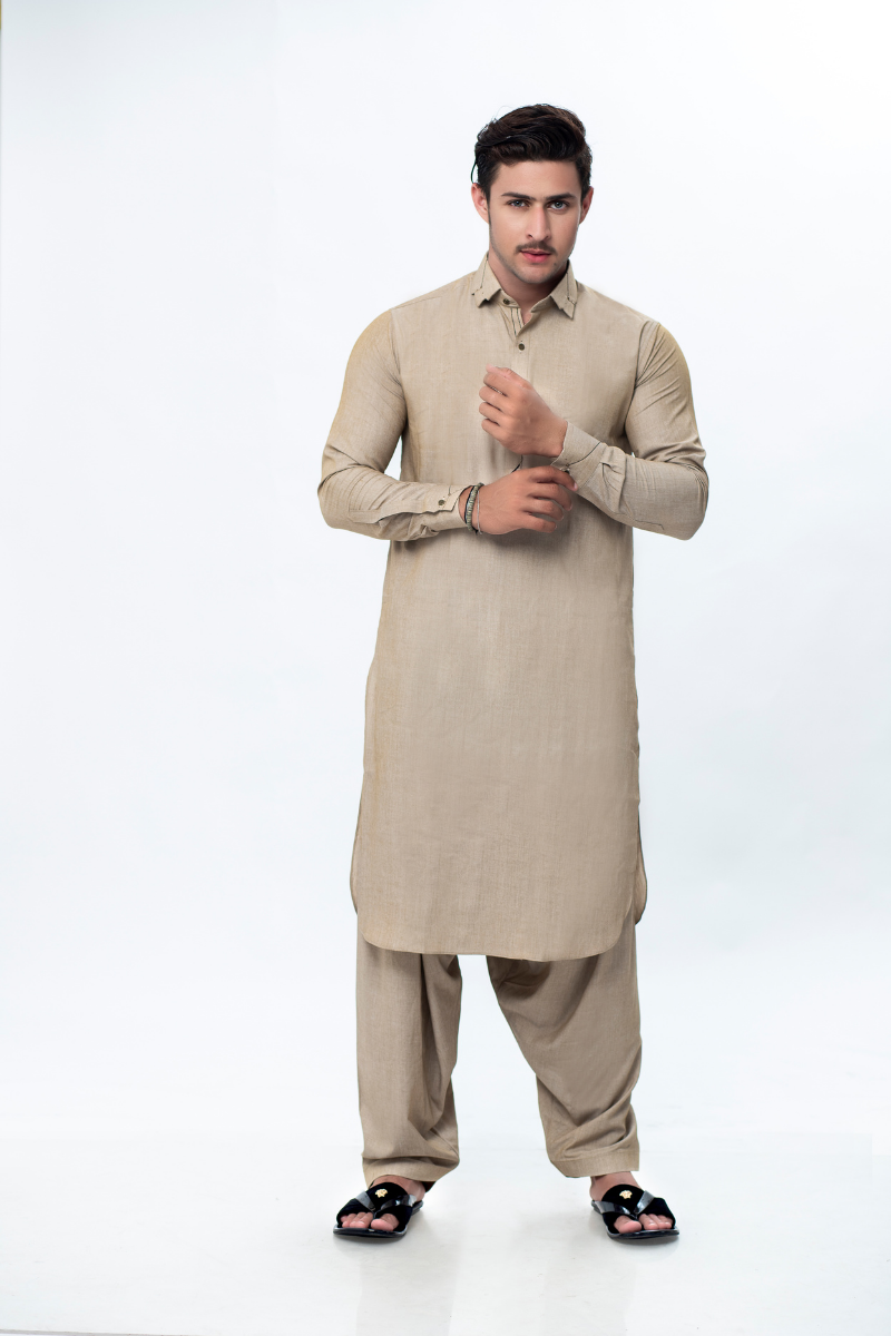 Prezzo Beige Shirt Color Kameez Shalwar