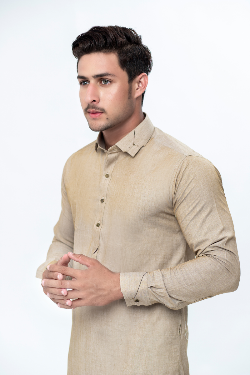 Prezzo Beige Shirt Color Kameez Shalwar