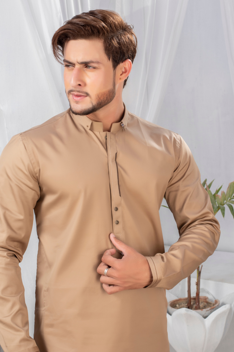 Wheat Brown Kurta Pajama