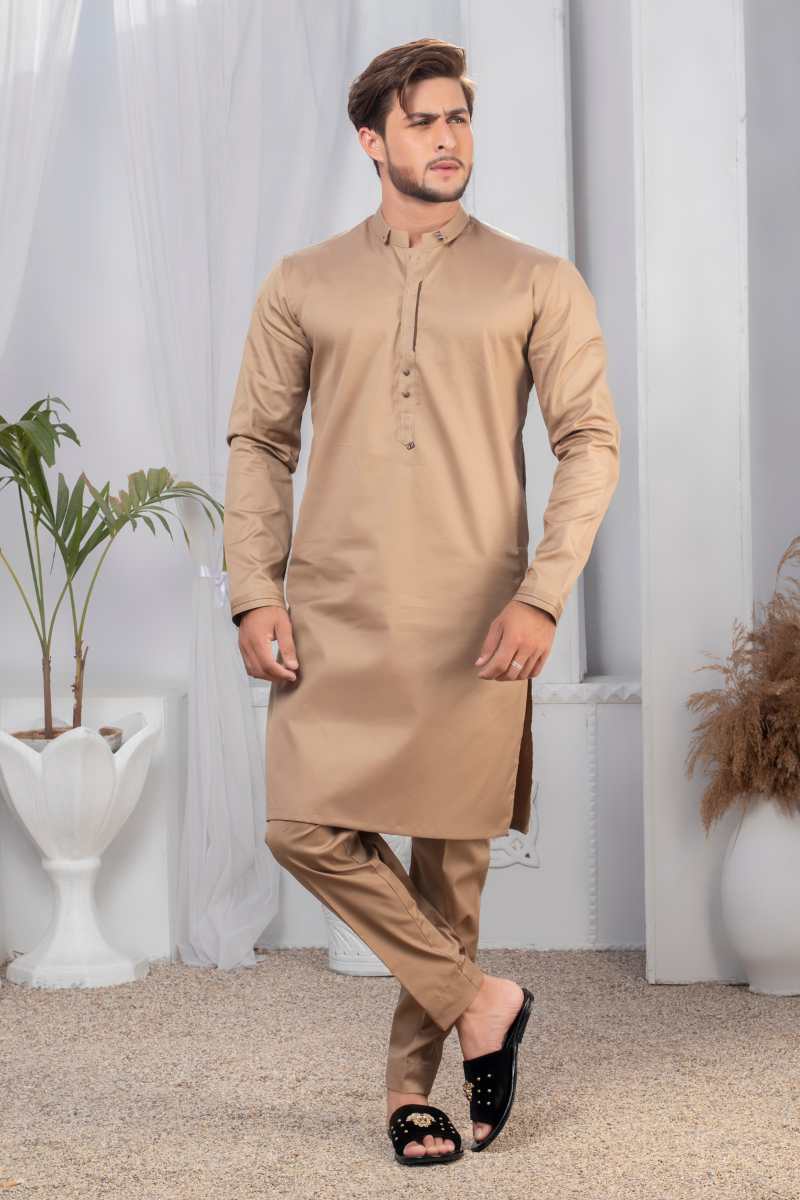 Wheat Brown Kurta Pajama