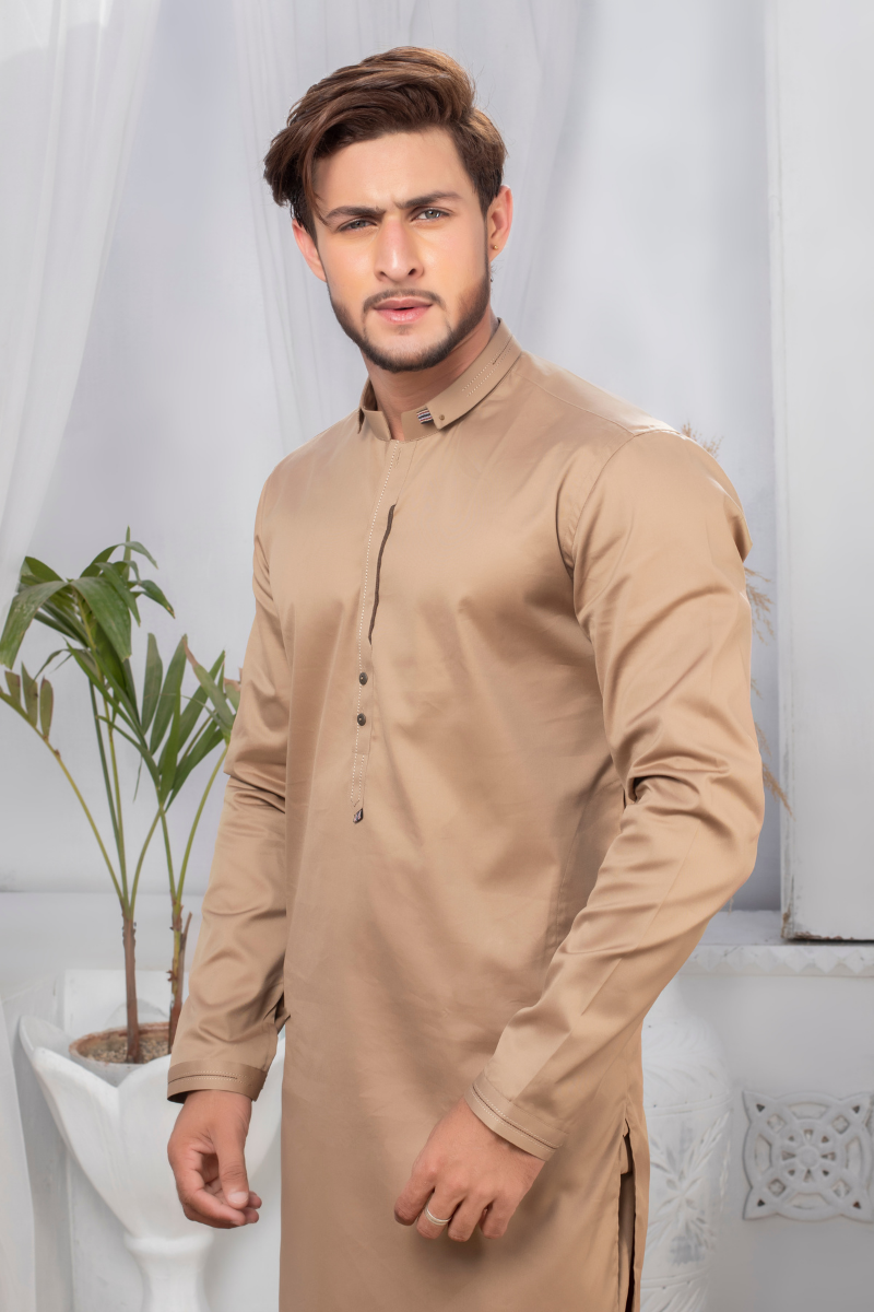 Wheat Brown Kurta Pajama