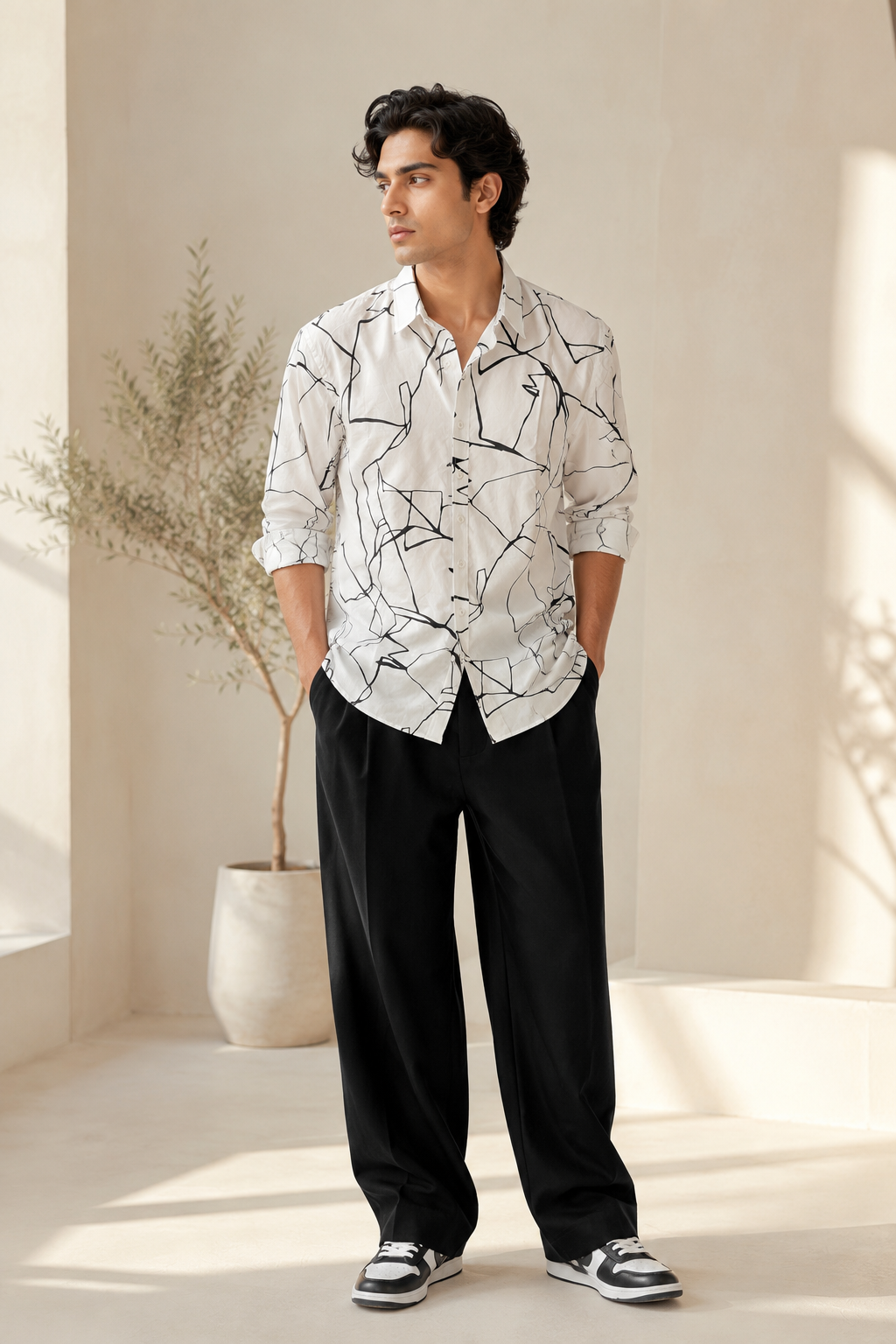 White Marble Shirt