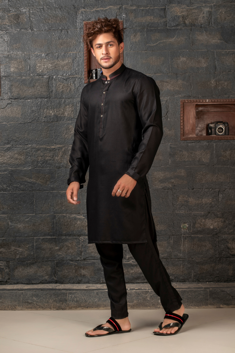 Dashing Black Kurta Pajama