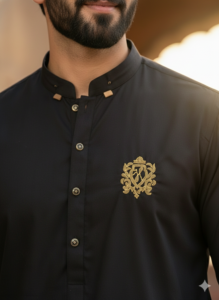 Signature Black Kurta Pajama