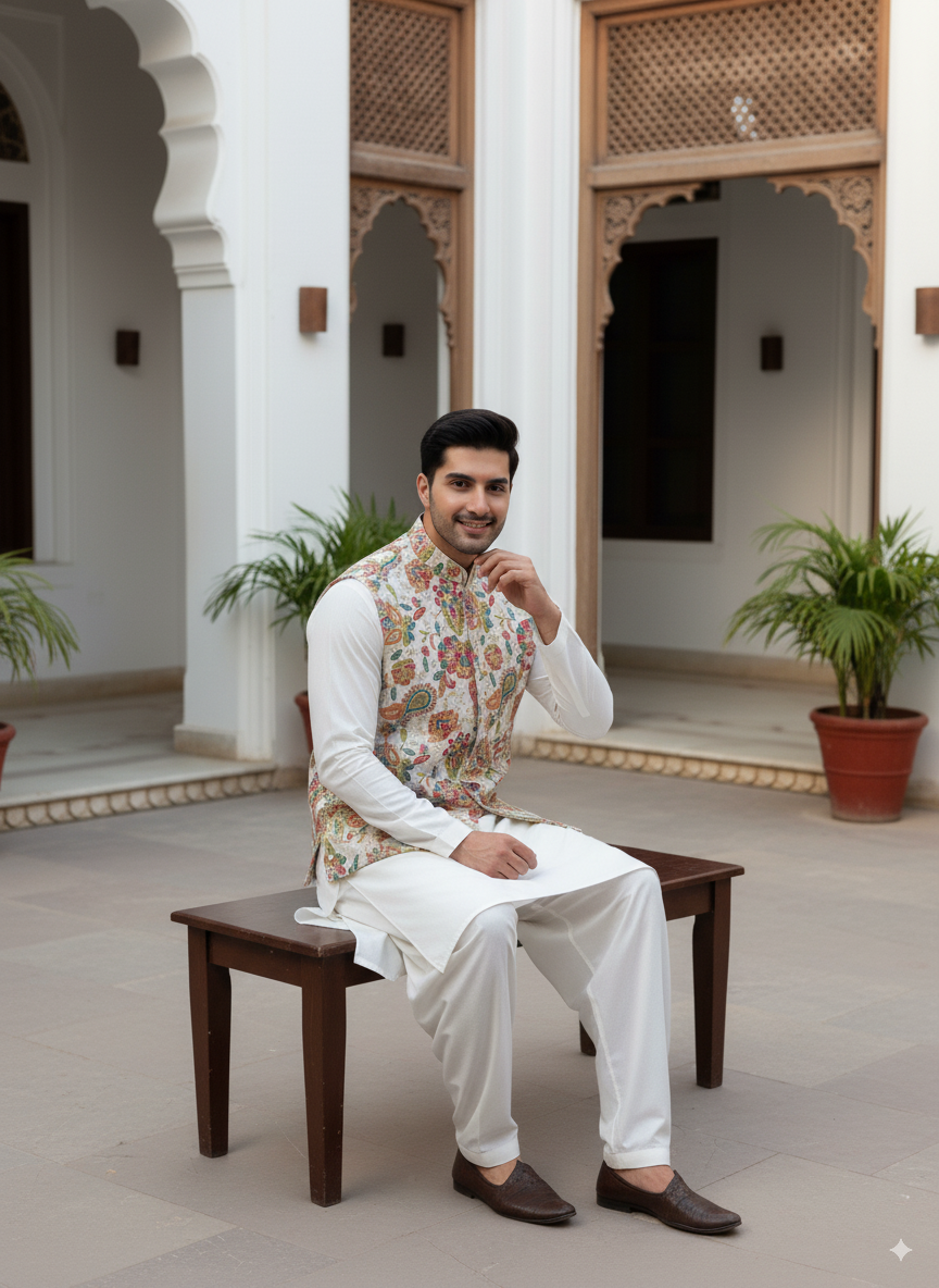 Phulkari Bloom Waistcoat