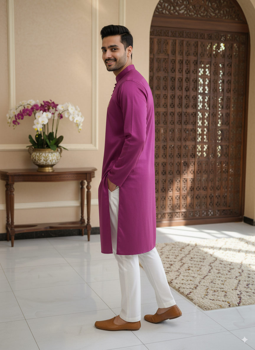 Basic Magenda kurta
