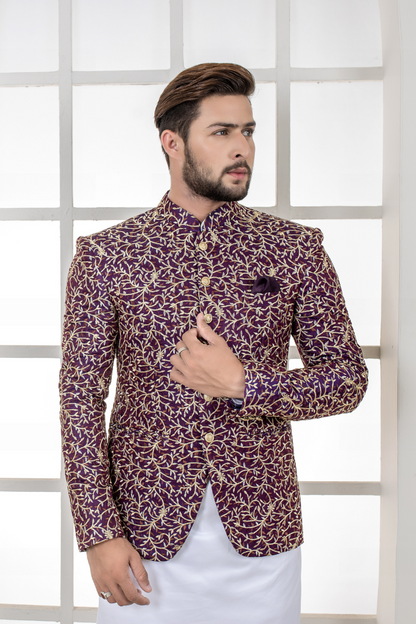 Exquisite Al Aris Textured Prince Coat