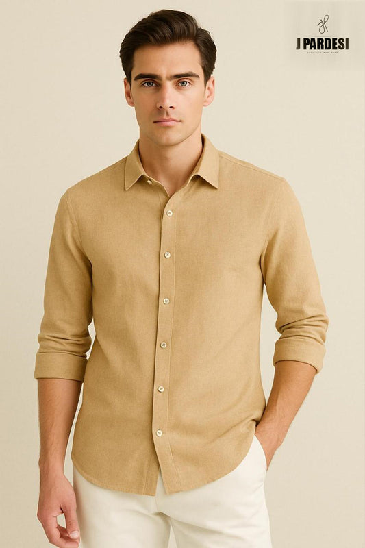 Beidge Linen Shirt