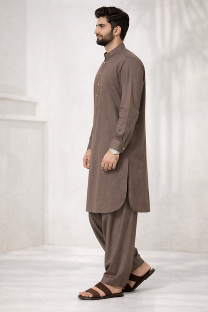 Live Brown Kameez shalwar