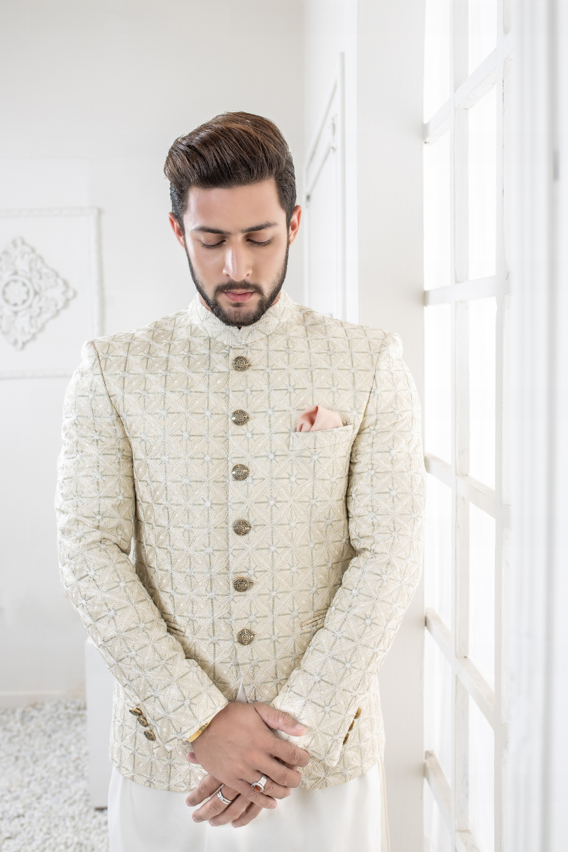 Exquisite Al Aris White Prince Coat