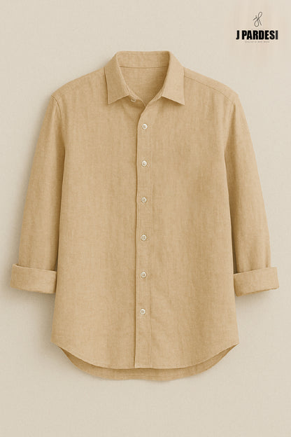 Beidge Linen Shirt