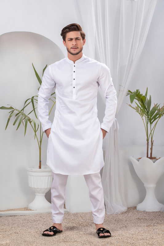 Classic White Kurta Pajama