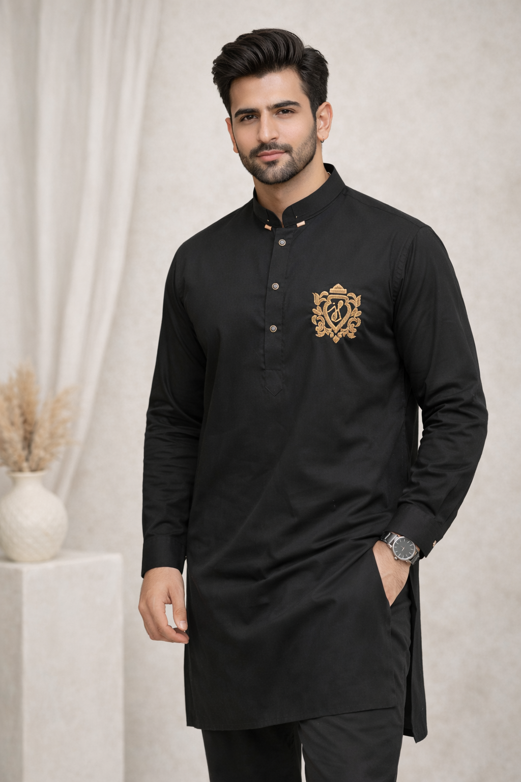 Signature Black Kurta Pajama