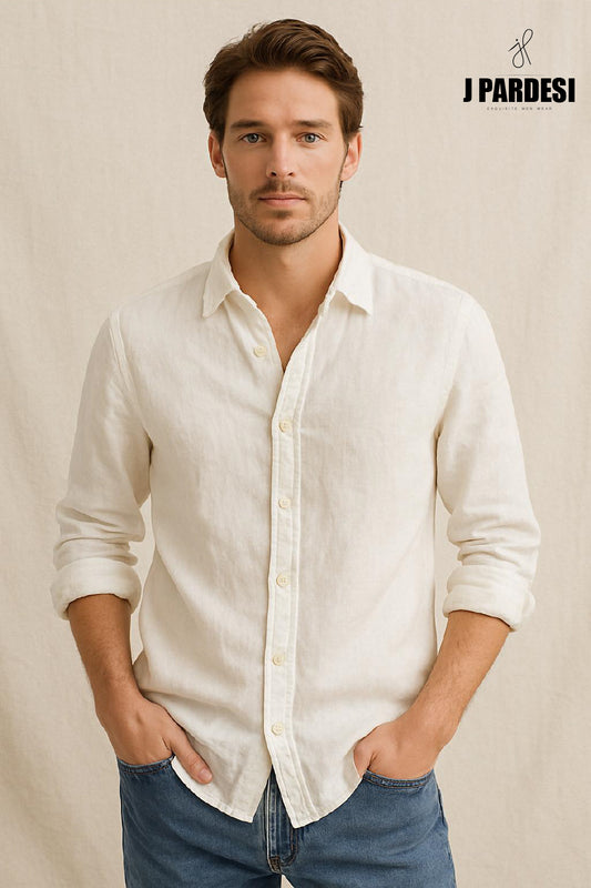 White Linen Shirt