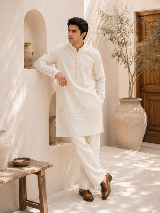 Bedge Floral kurta Set