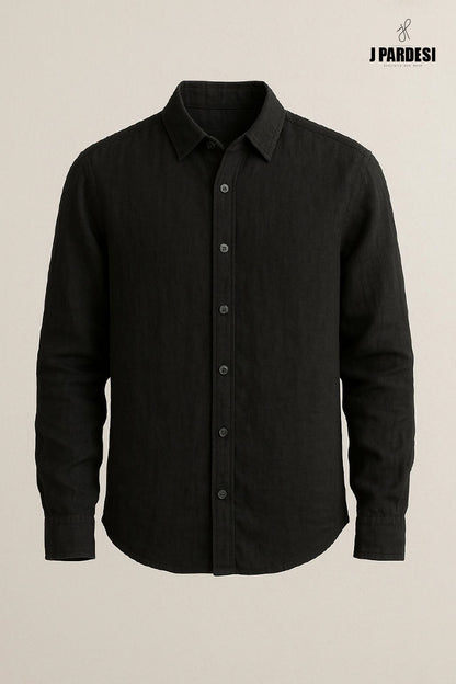 Black Linen Shirt